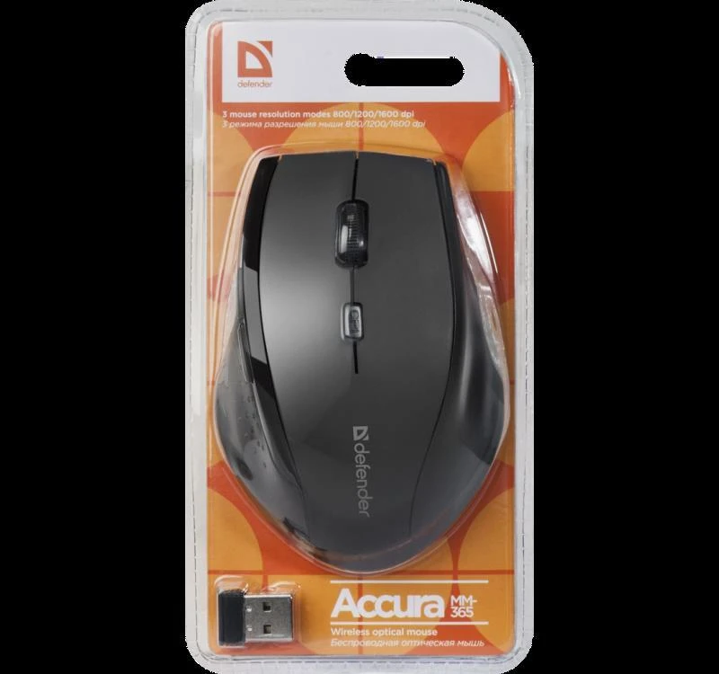 Pelė Defender Accura MM-365 juoda