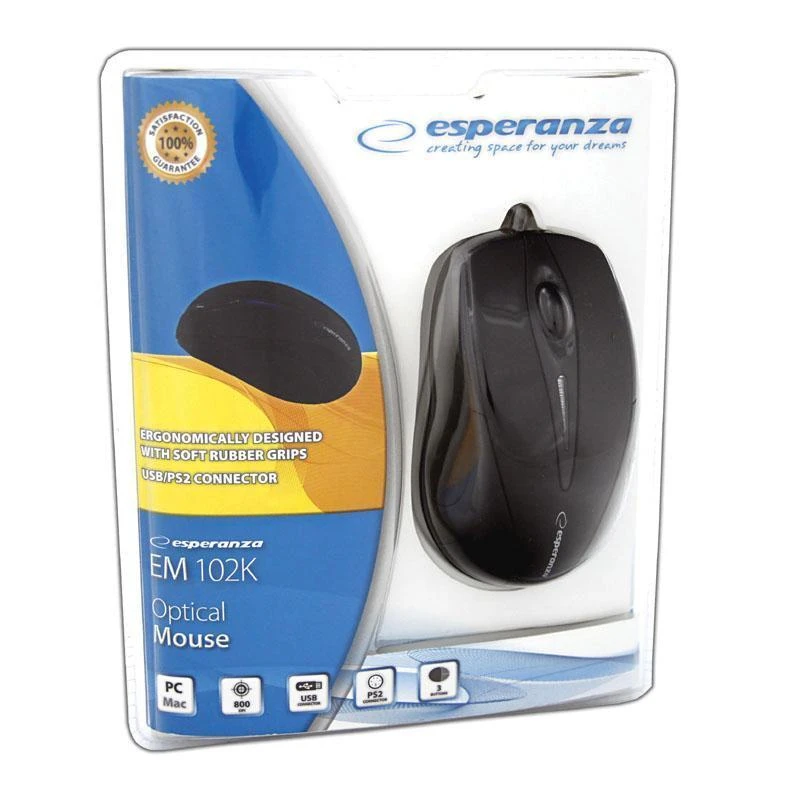 Optinė pelė USB (juoda) Esperanza