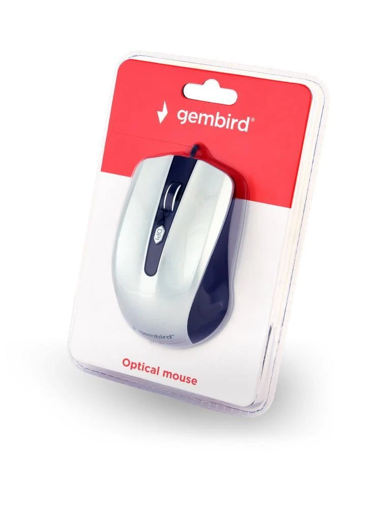 Gembird | Pelė | MUS-4B-01-BS | Standard | USB | Juodas/ sidabrinis