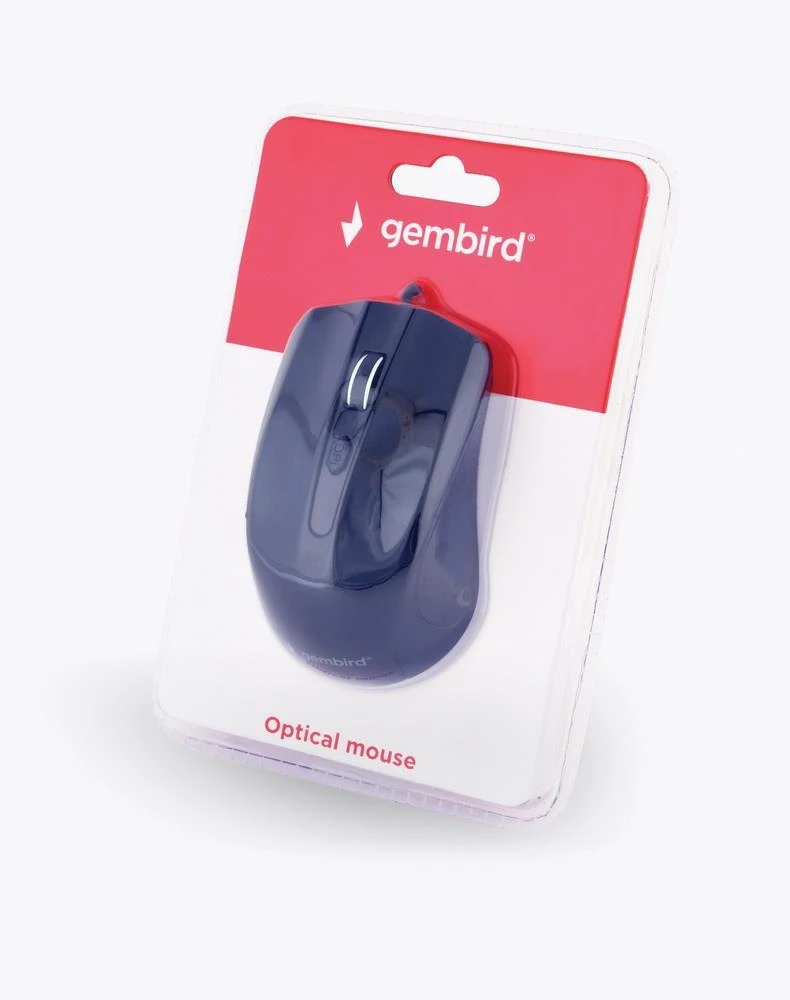 GEMBIRD MUS-4B-01 optinė pelė 1200DPI USB Juodas 1.35m kabelio ilgis