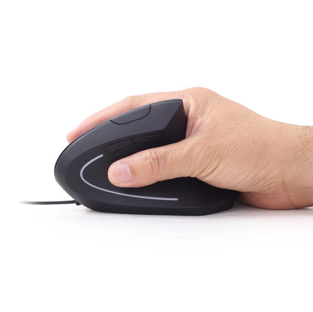 GEMBIRD MUS-ERGO-01 Gembird Ergonomic 6-button optinė pelė MUS-ERGO-01, 3200 DPI, USB, Juodas