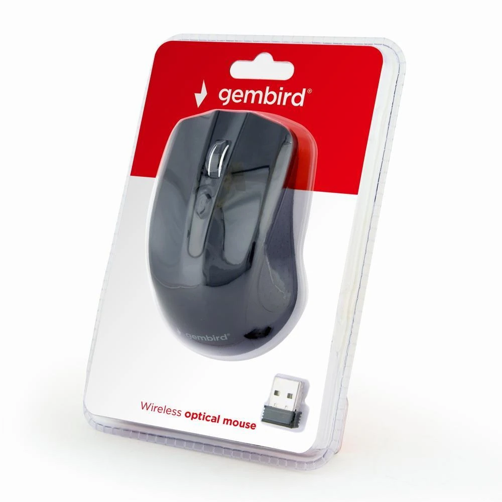 Gembird | Pelė | MUSW-4B-04 | Standard | Wireless | Juodas
