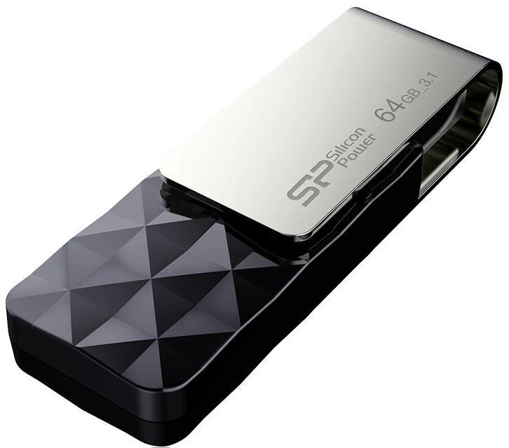 Silicon Power | Blaze B30 | 64 GB | USB A tipo | Juodas