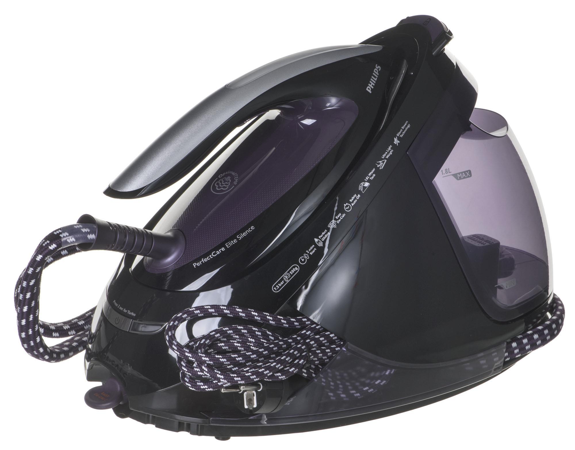 Lygintuvas su garų generatoriumi Philips GC9650/80 (2400W; spalva violetinė)