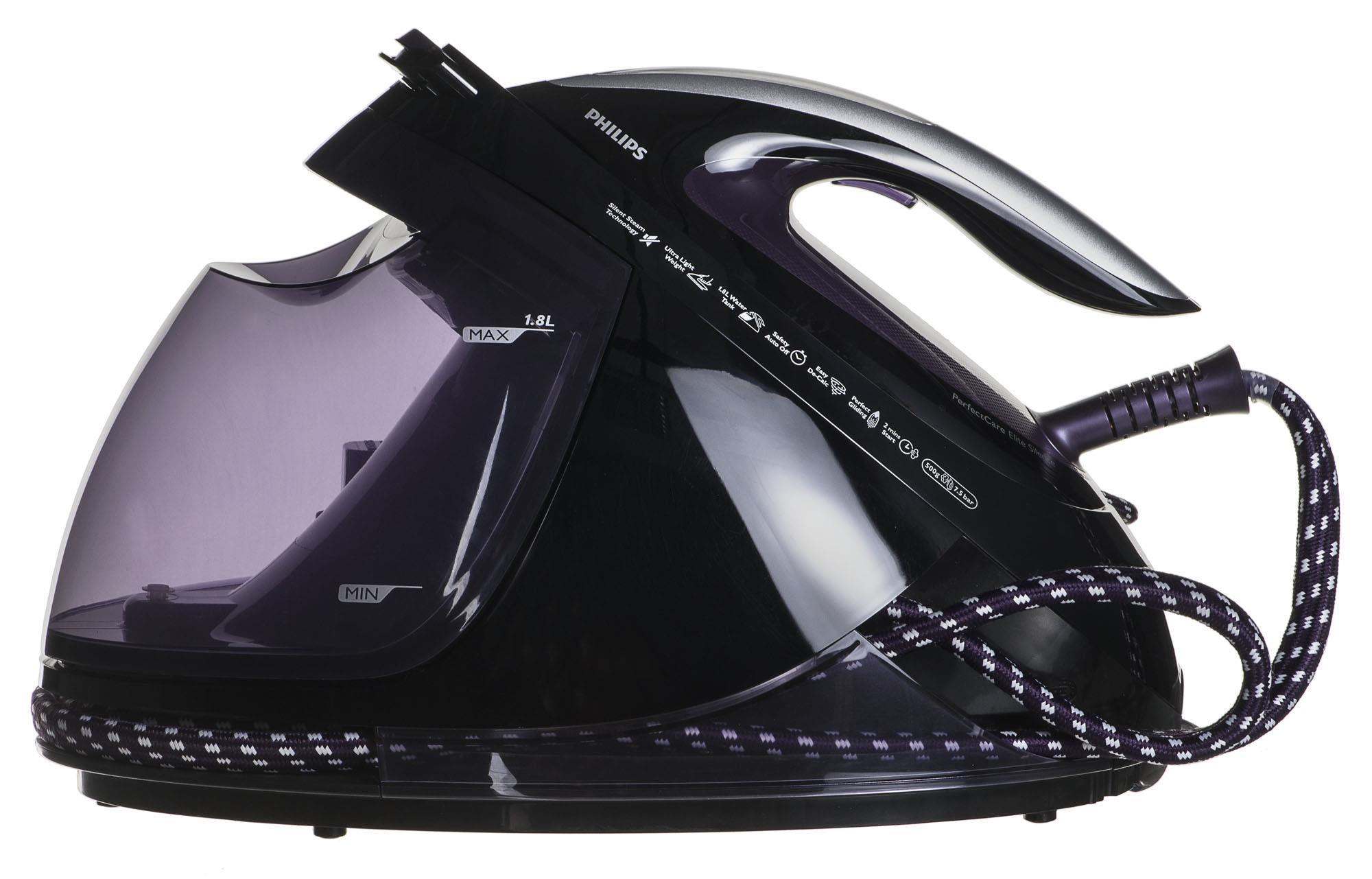 Lygintuvas su garų generatoriumi Philips GC9650/80 (2400W; spalva violetinė)