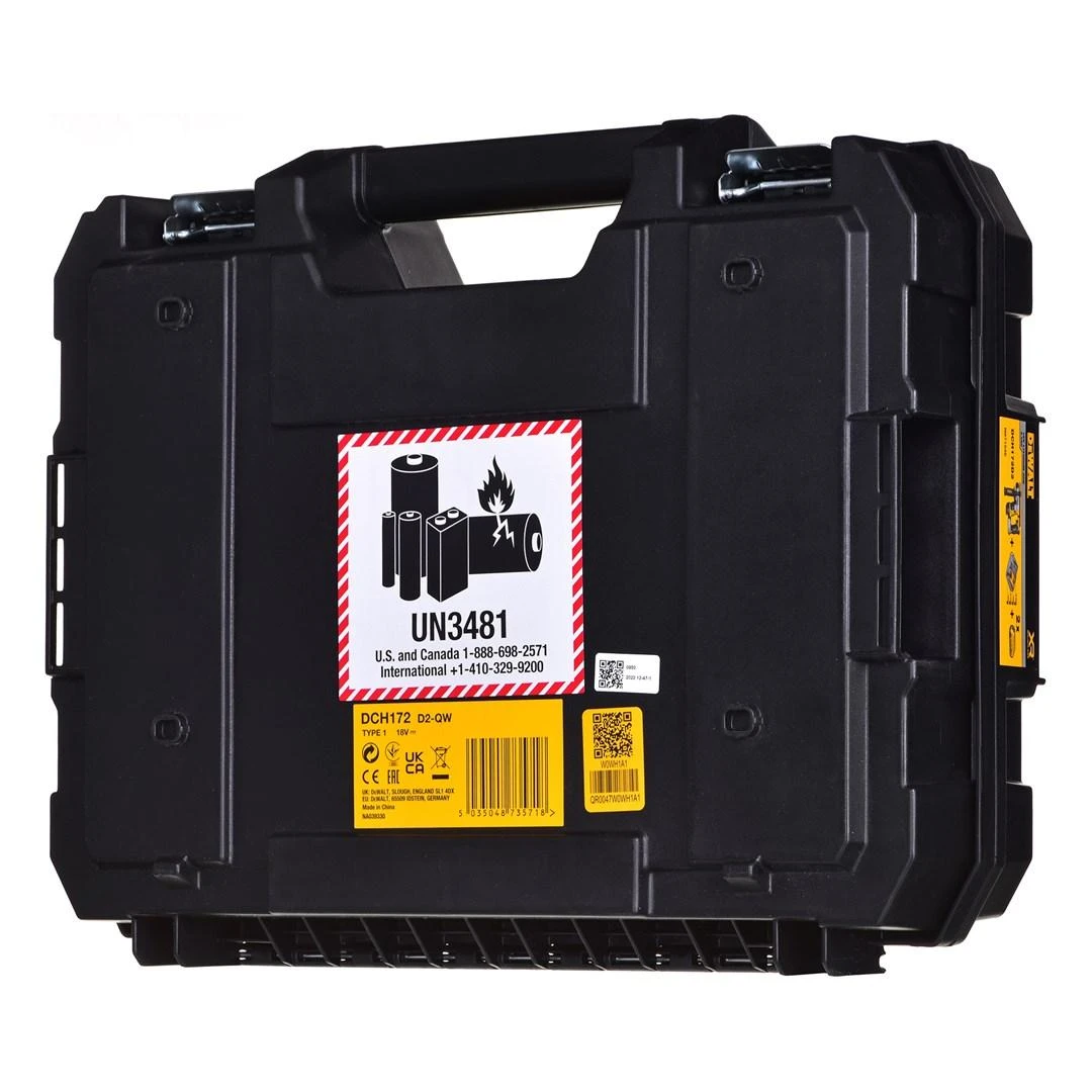 Perforatorius DeWalt DCH172D2; 1,4 J; SDS-plus; 18 V; 2x2,0 Ah akum.