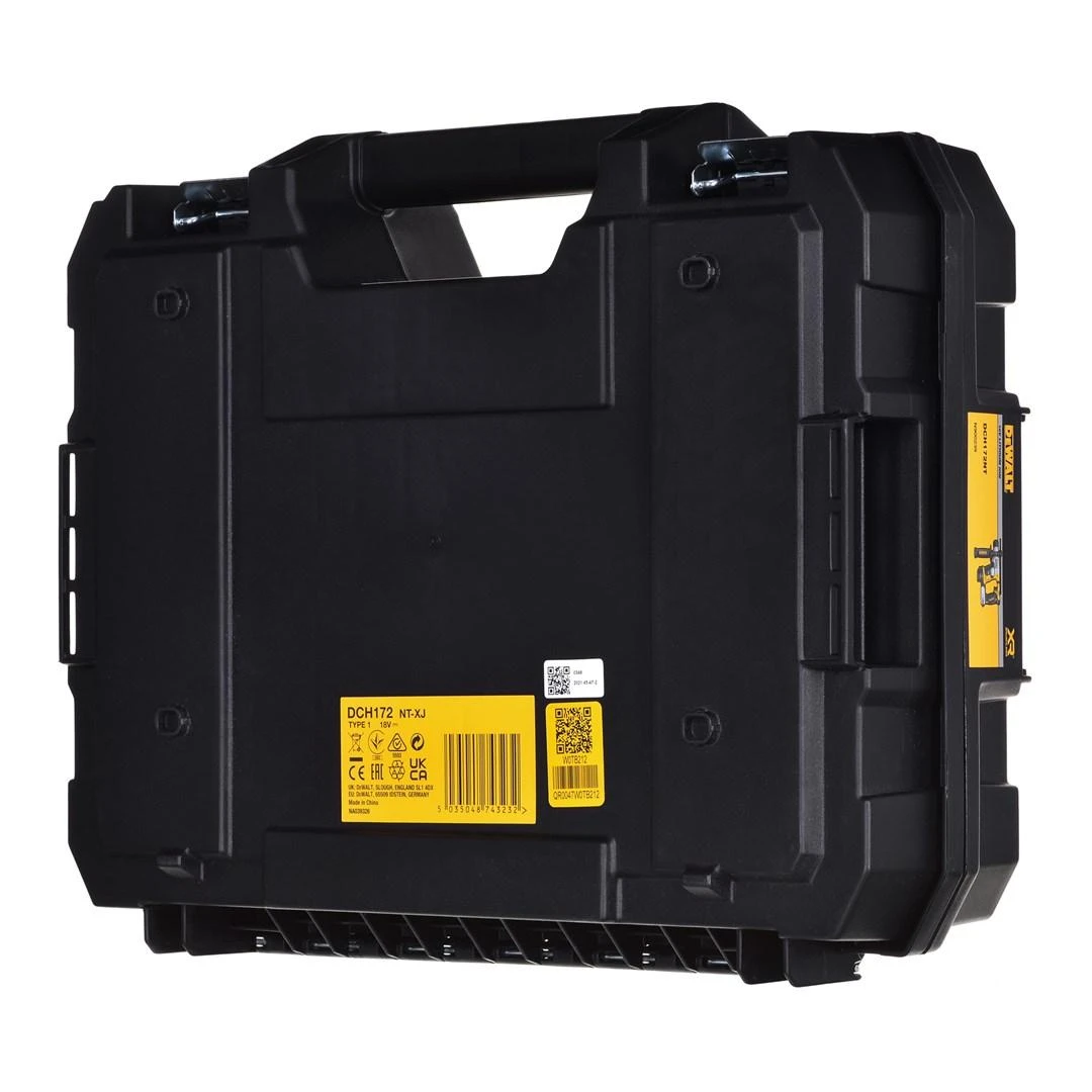 Akumuliatorinis perforatorius Dewalt DCH172NT, 1,4J, (Be akumuliatoriaus ir kroviklio)