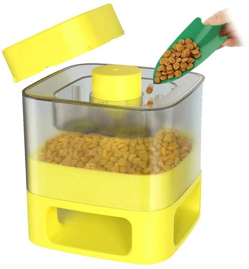 Media-Tech DOGGY VILLAGE Pet Auto-Buffet MT7130Y geltonas - mechaninis sauso maisto dozatorius