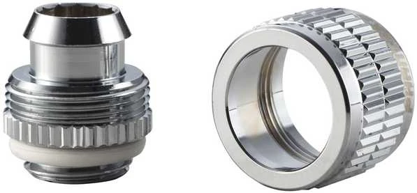 PHANTEKS minkšto vamzdelio jungtis 13/10 mm G1/4" chromuota