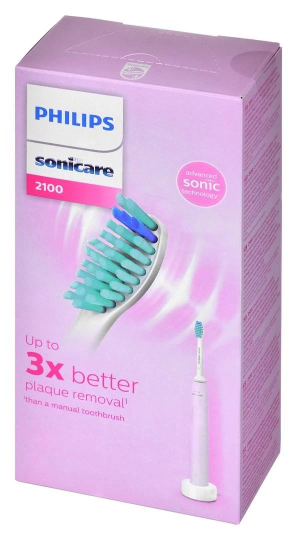 Philips Sonicare 2100 Series „Sonic“ elektrinis dantų šepetėlis HX3651/11, Rožinis
