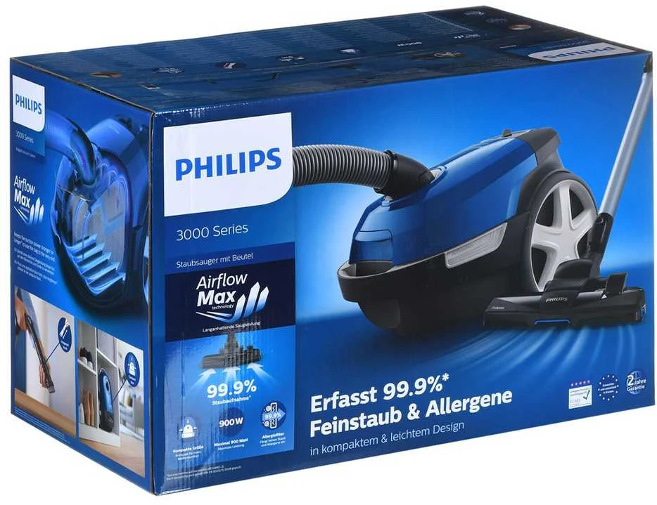 Dulkių siurblys Philips 3000 serija XD3110/09, Mėlynos/Juodos spalvos