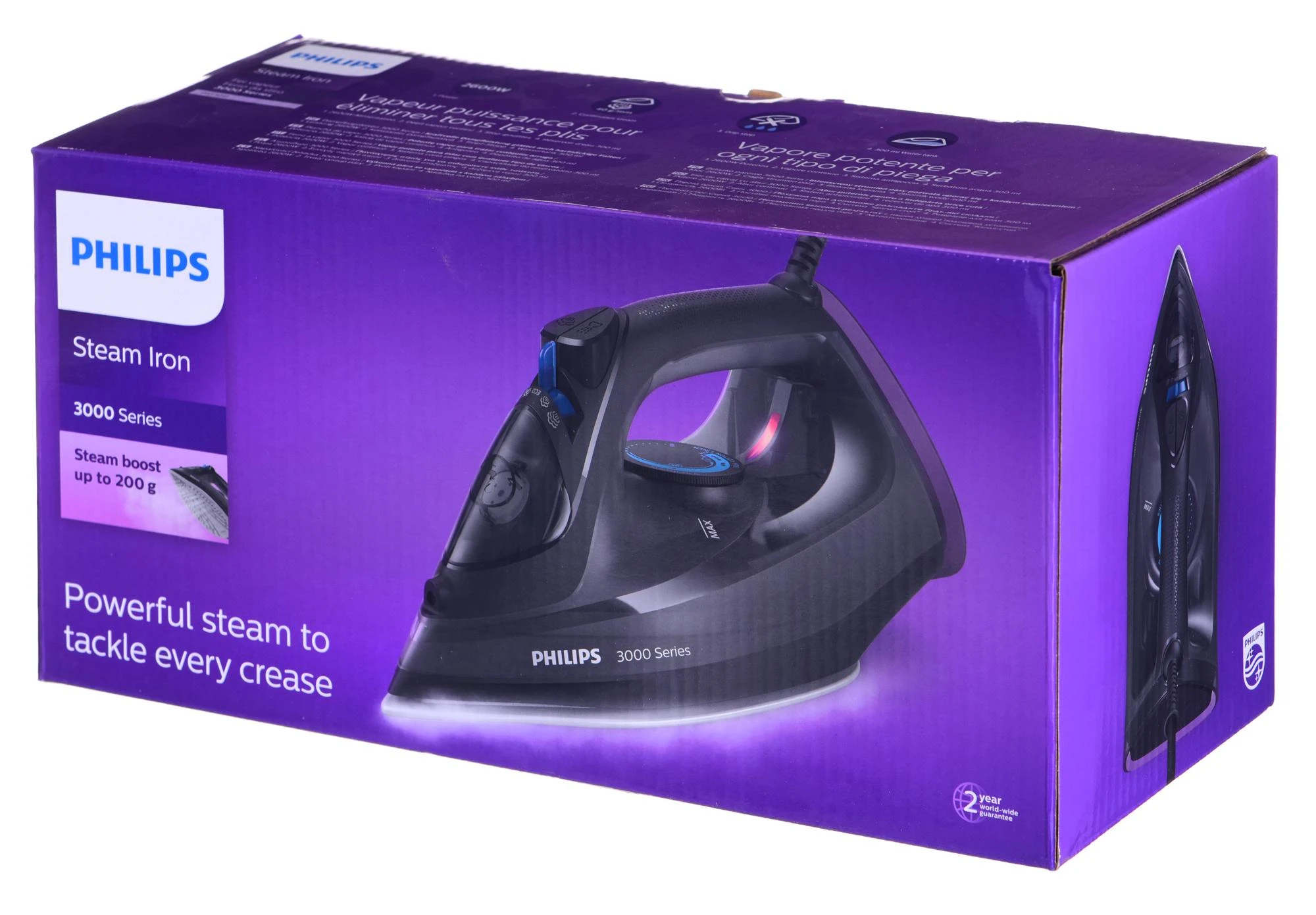 Lygintuvas - Philips Lygintuvas DST3041/80 Garų Lygintuvas 200g/min 300ml Juodas