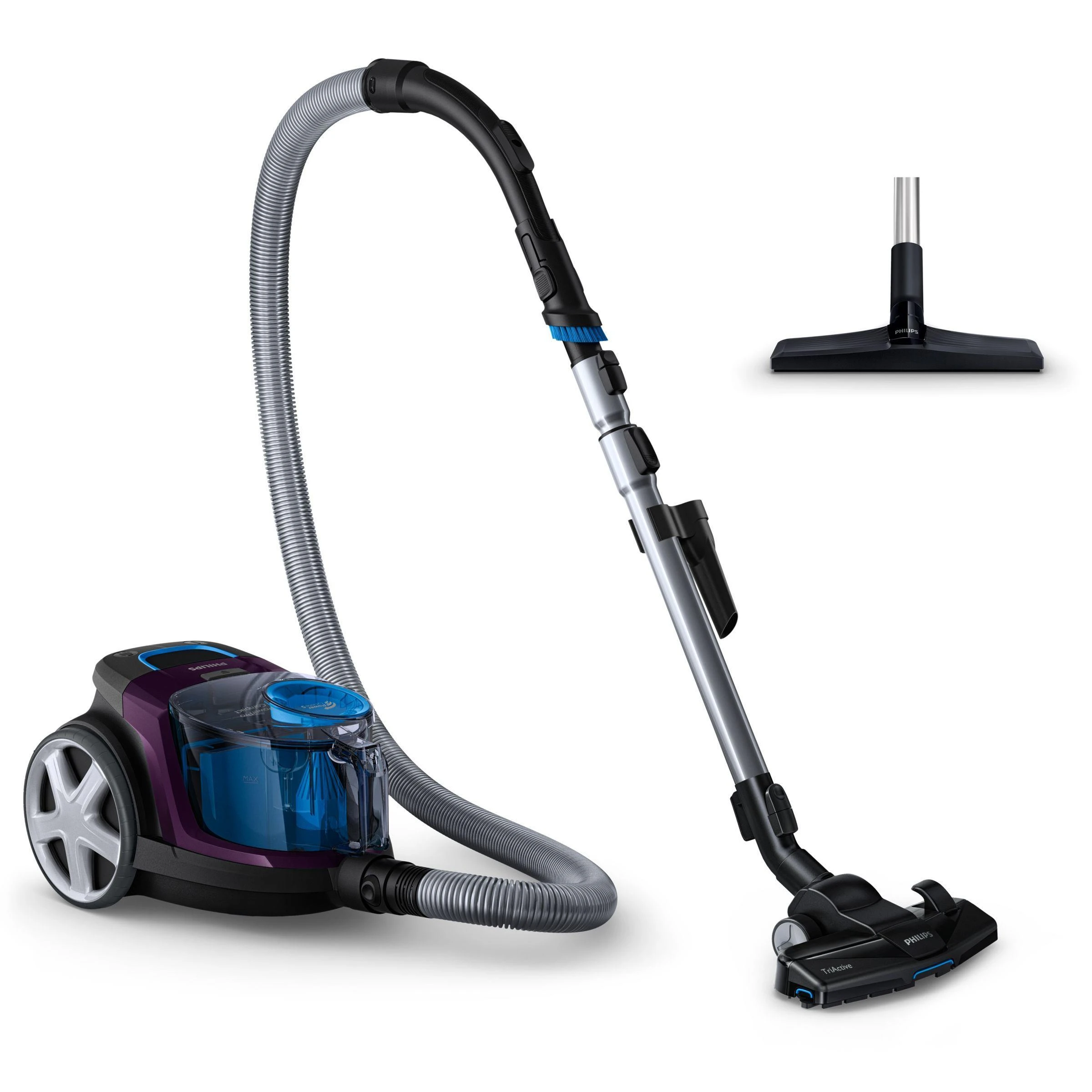 Dulkių siurblys Philips PowerPro Compact FC9333/09, Violetinės spalvos