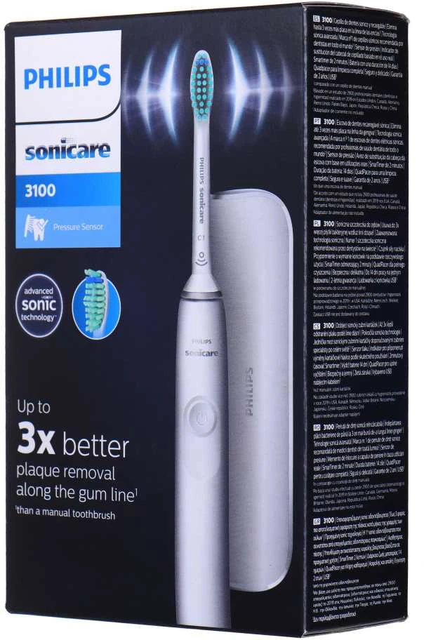 Elektrinis dantų šepetėlis Philips HX3673/13 3100 serija, Baltos spalvos