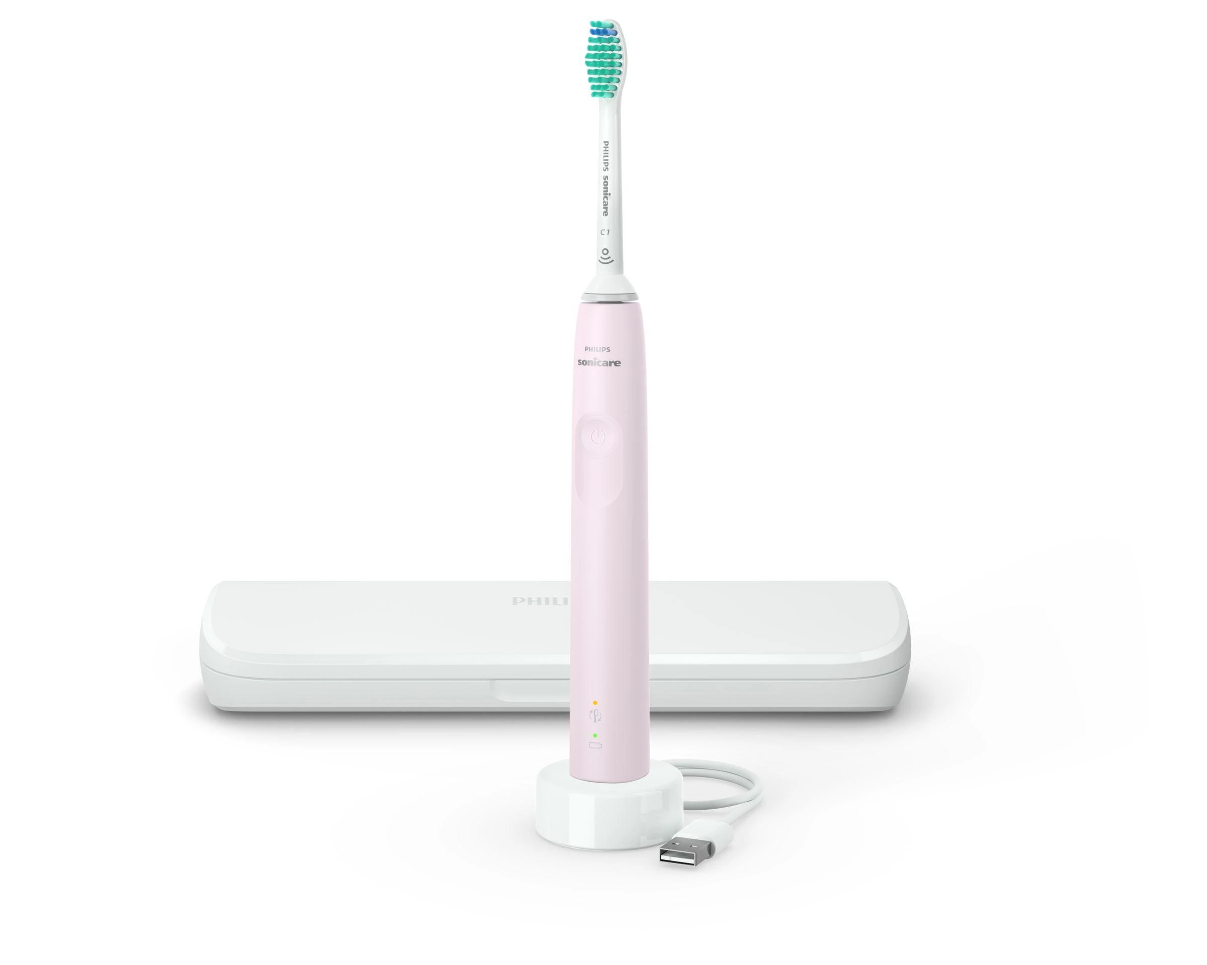 Elektrinis dantų šepetėlis Philips HX3673/13 3100 serija, Baltos spalvos