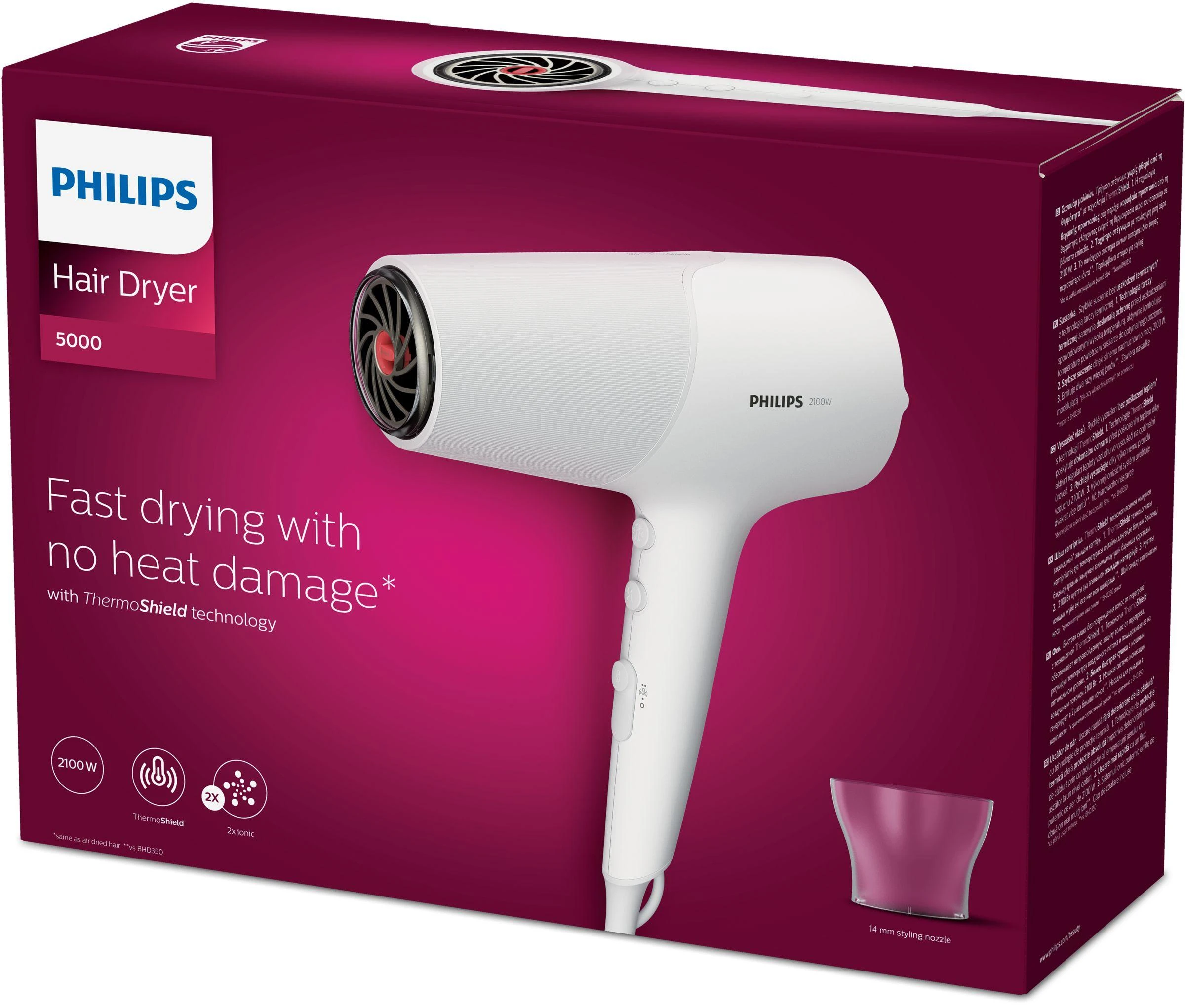 Plaukų džiovintuvas Philips 5000 Series BHD500/00