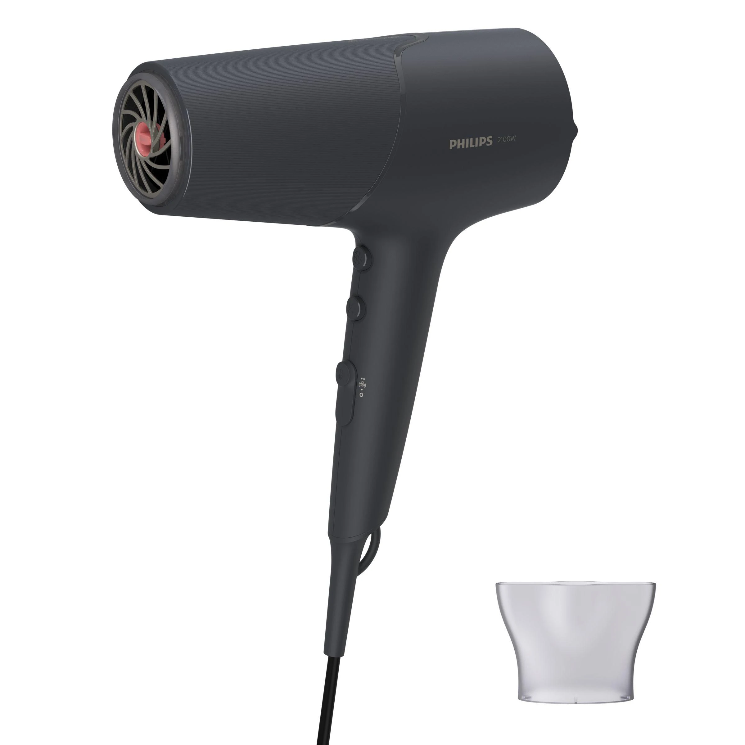 Philips 5000 Series plaukų džiovintuvas BHD504/00, 2100 W, ThermoShield technologija, 2x ioninė priežiūra, 3 šilumos ir 2 greičio nustatymai