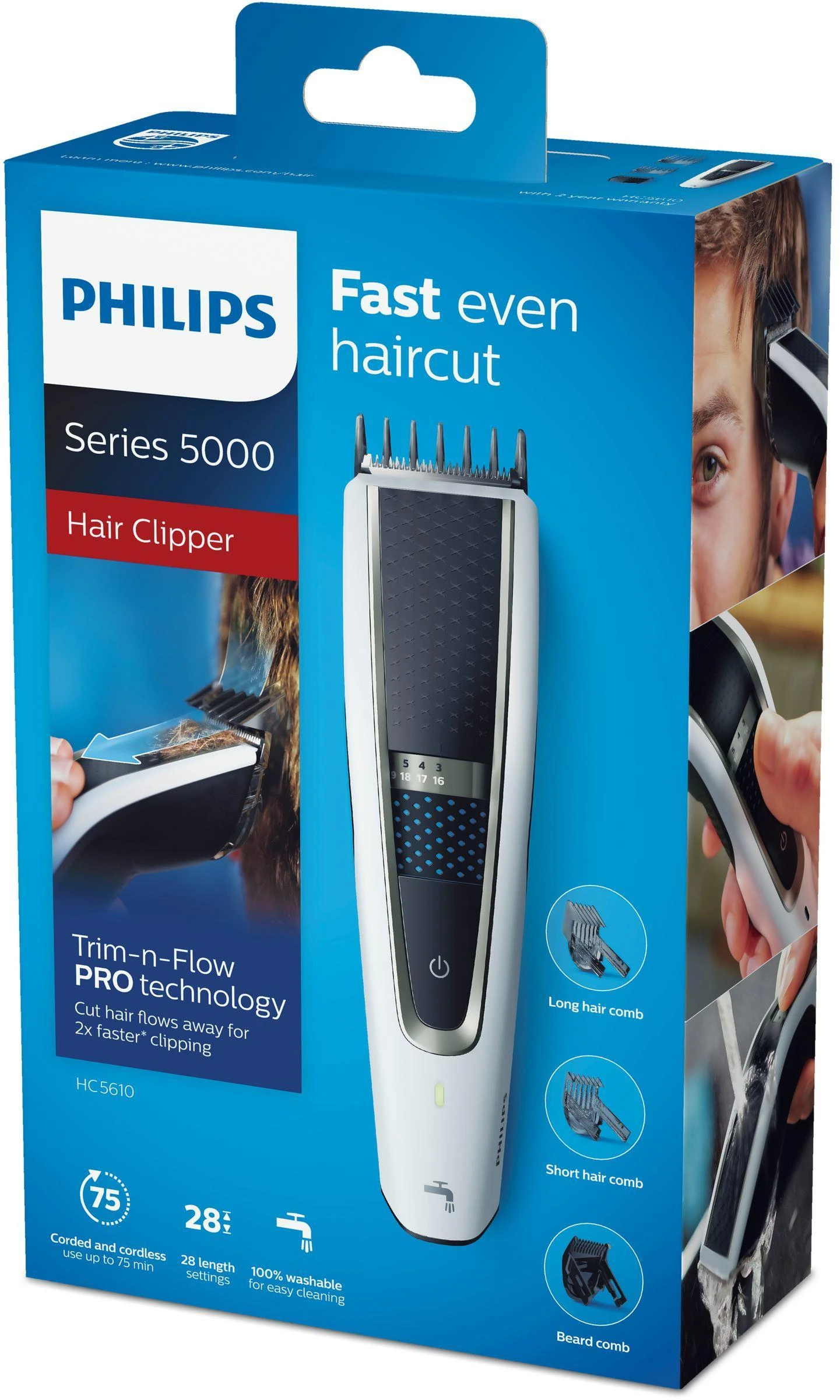 Plaukų kirpimo mašinėlė Philips Series 5000 HC5610/15
