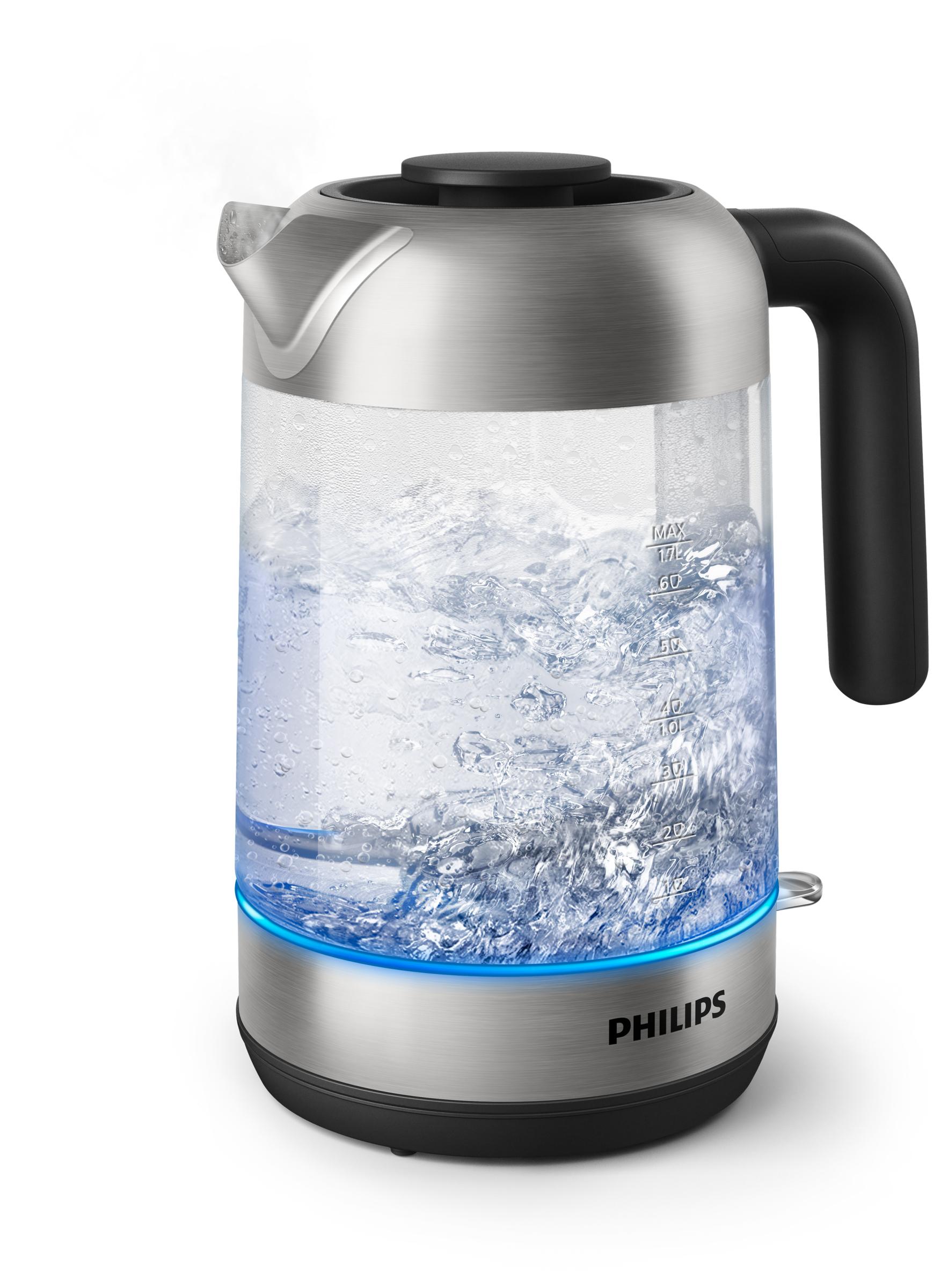 Philips Virdulys HD9339/80 2200W 1,7l, Krištolinis stiklas, šviesos būsenos indikatorius