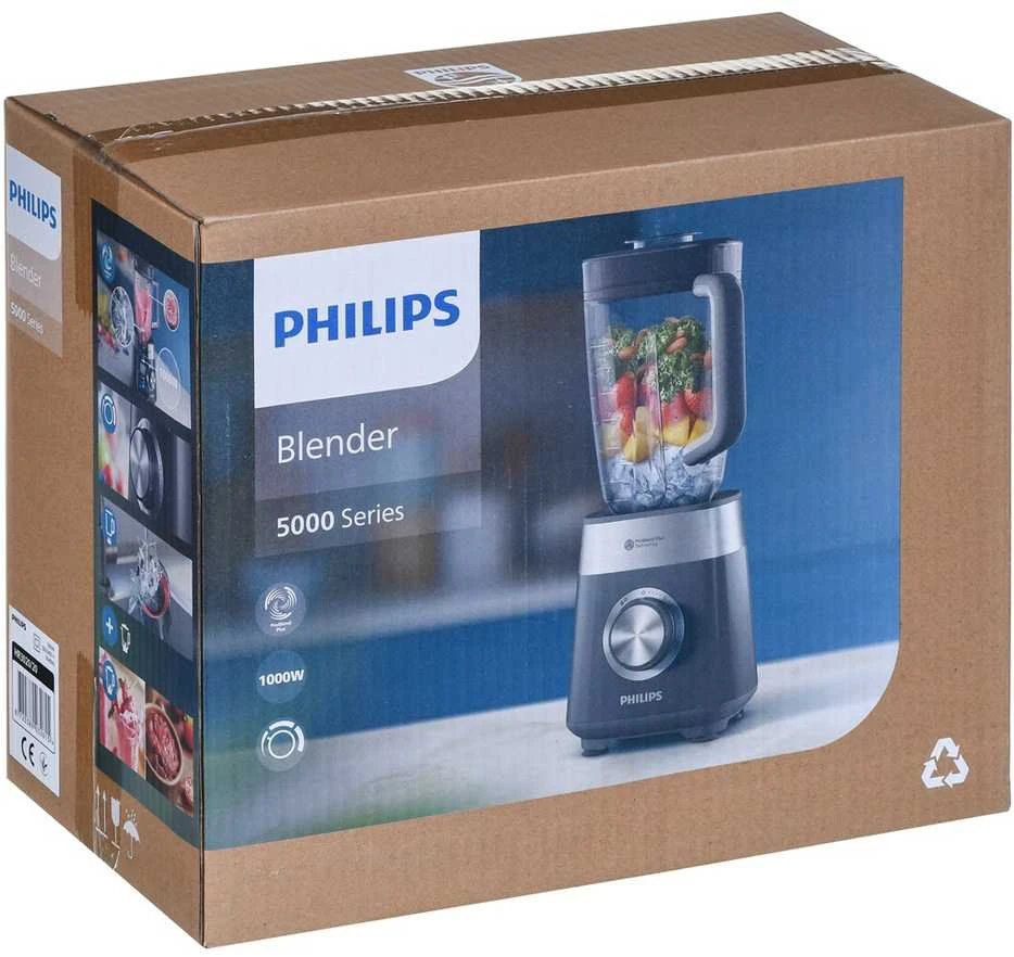 Philips Maišytuvas | HR3020/20 | Stalviršis | 1000 W | Stiklainio medžiaga Plastikas | Stiklainio talpa 1,5 L | Kašmyro pilkas
