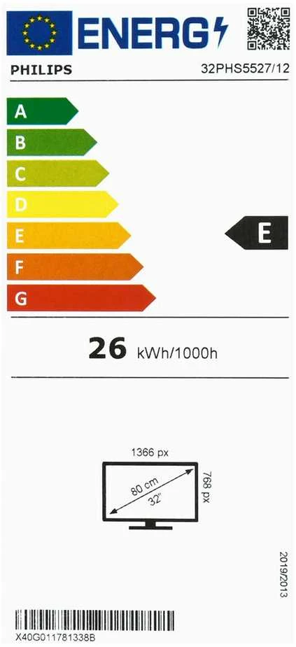 Philips | LED HD televizorius | 32PHS5527/12 | 32 colių (80 cm) | HD LED | Sidabrinis