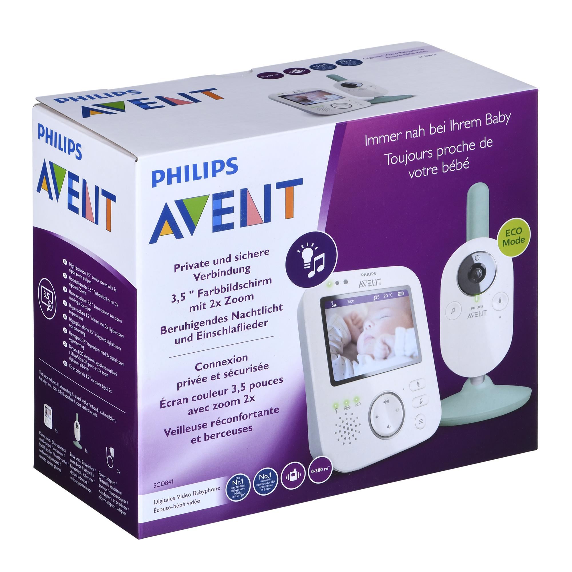 Philips Avent Video Babyphone Scd841 26 Philips Avent Baby monitor Skaitmeninis vaizdinis kūdikių stebėjimo