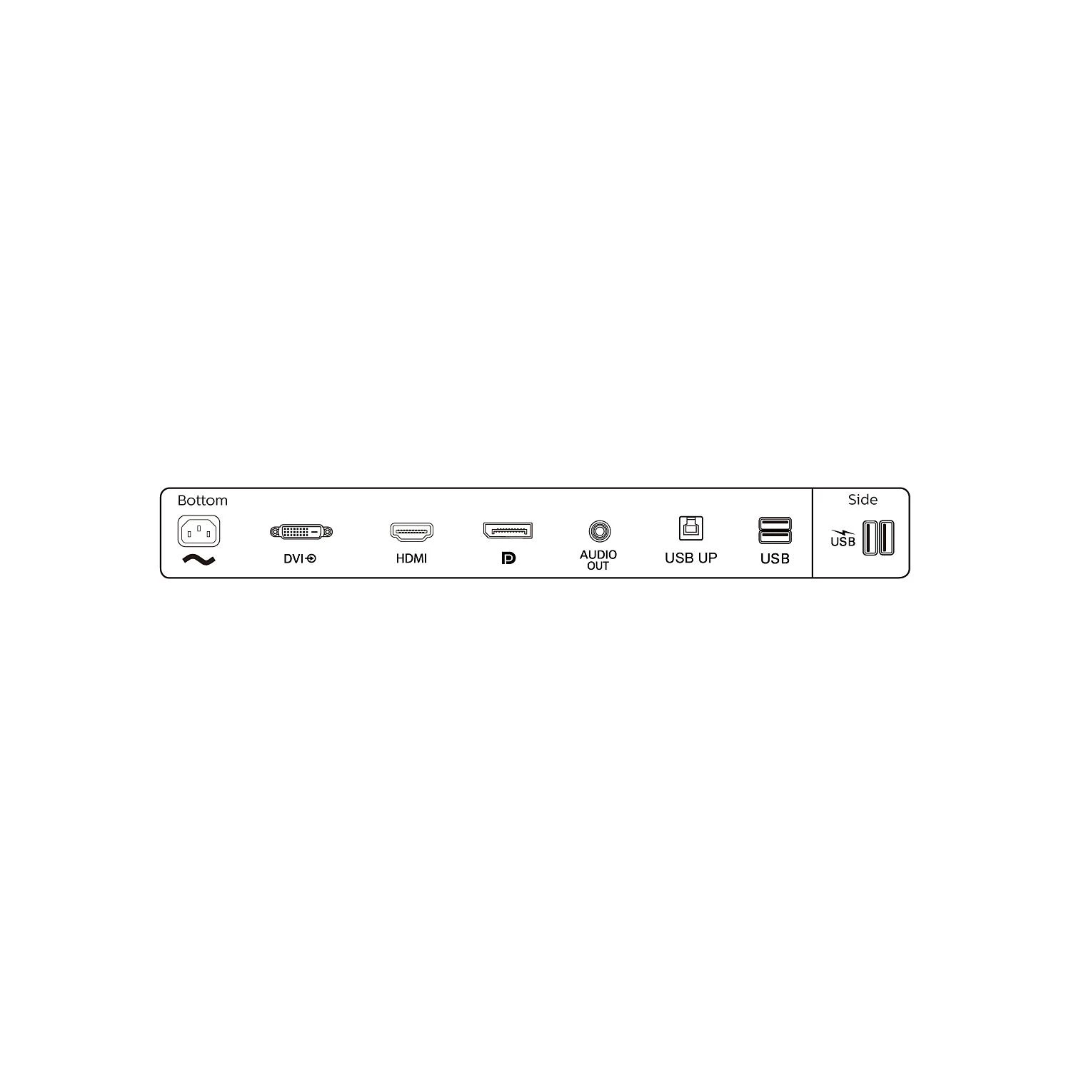 Monitorius Philips B Line 245B1/00 LED 23.8", Juodos spalvos