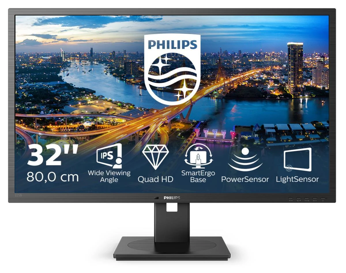 Monitorius PHILIPS 325B1L/00 32" QHD IPS HAS USB/DP/HDMI