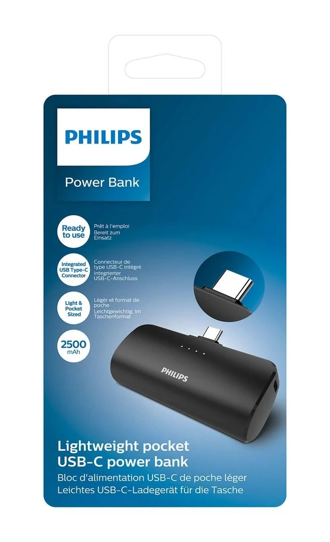 Philips 2500 mAh USB-C maitinimo blokas