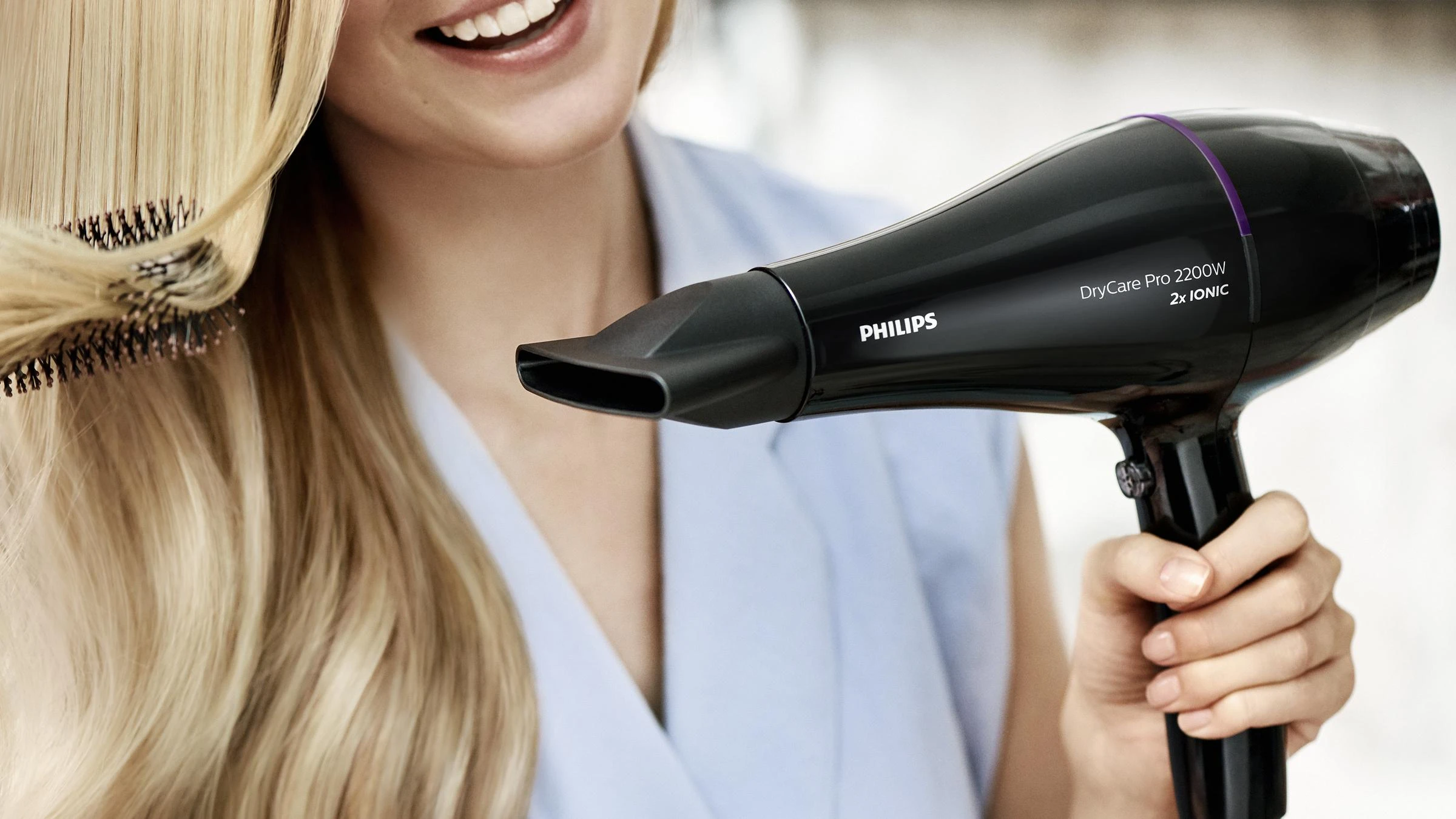 Plaukų džiovintuvas Philips DryCare „Pro“ BHD274/00, Juodos spalvos