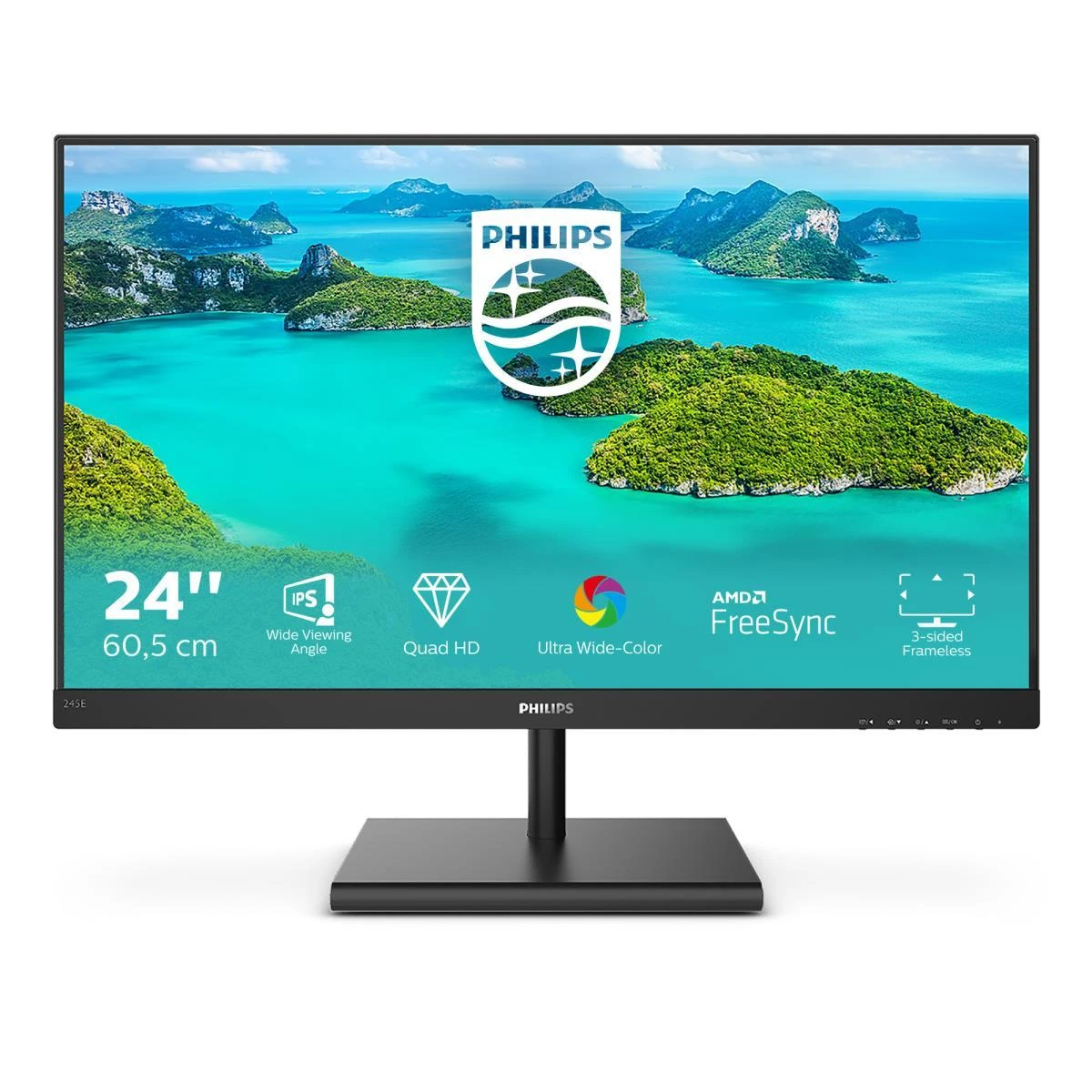 Monitorius Philips 245E1S/00 23.8",IPS, HDMI/DP