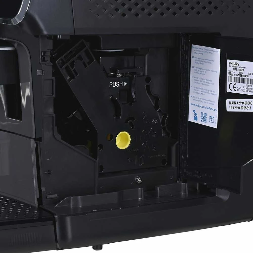 Philips | Espresso | EP2334/10 | Slėgis 15 bar | Su pieno plakikliu | Pilnai Automatinis | 1500 W | Juodas