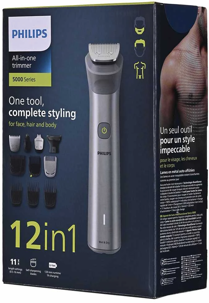 Philips Daugiafunkcis kūno ir veido skustuvas All-in-One Trimmer 5000 serija (MG5940/15)