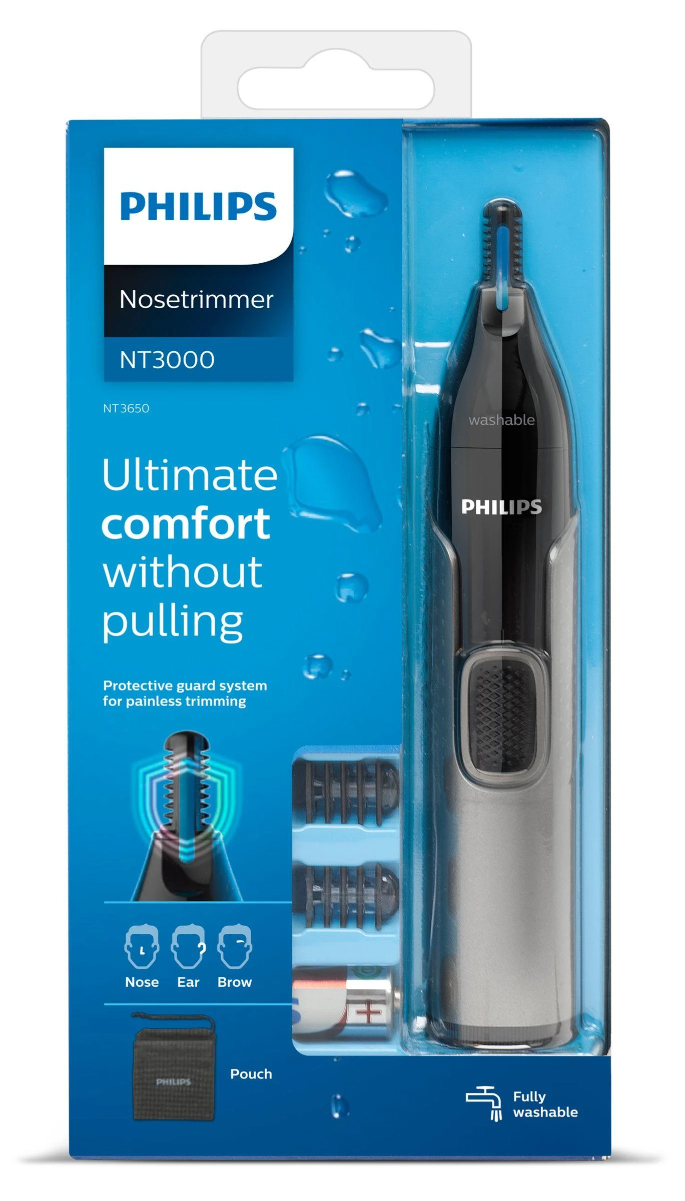 Philips Nosies, ausų ir antakių plaukų kirptuvas | NT3650/16