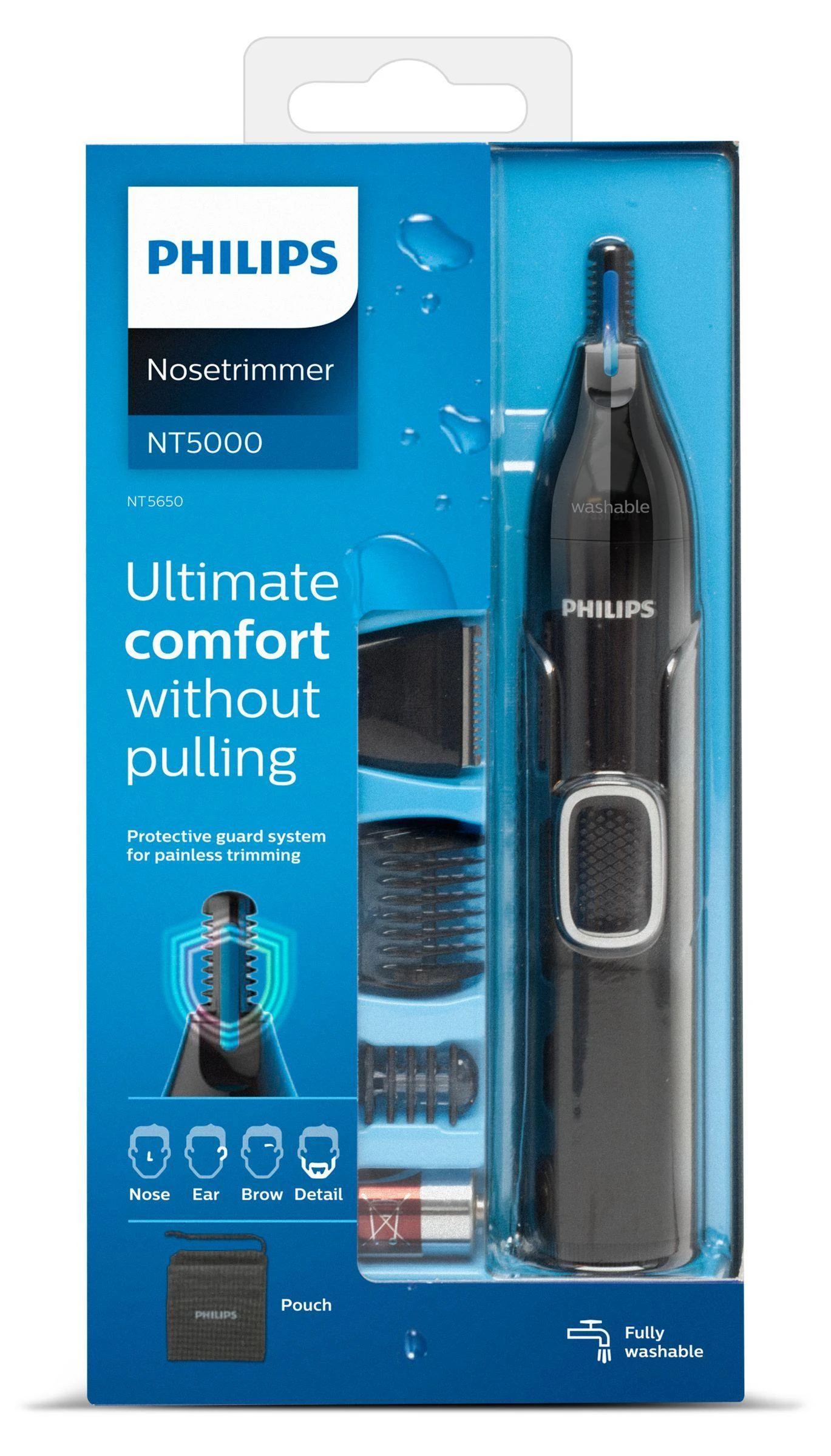 Nosies, ausų plaukų, antakių ir koreg. kirptuvas Philips Nose Trimmer Series 5000 NT5650/16