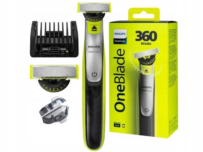 Barzdaskutė Philips OneBlade 360 QP2730/20, Pilkos/Žalios spalvos