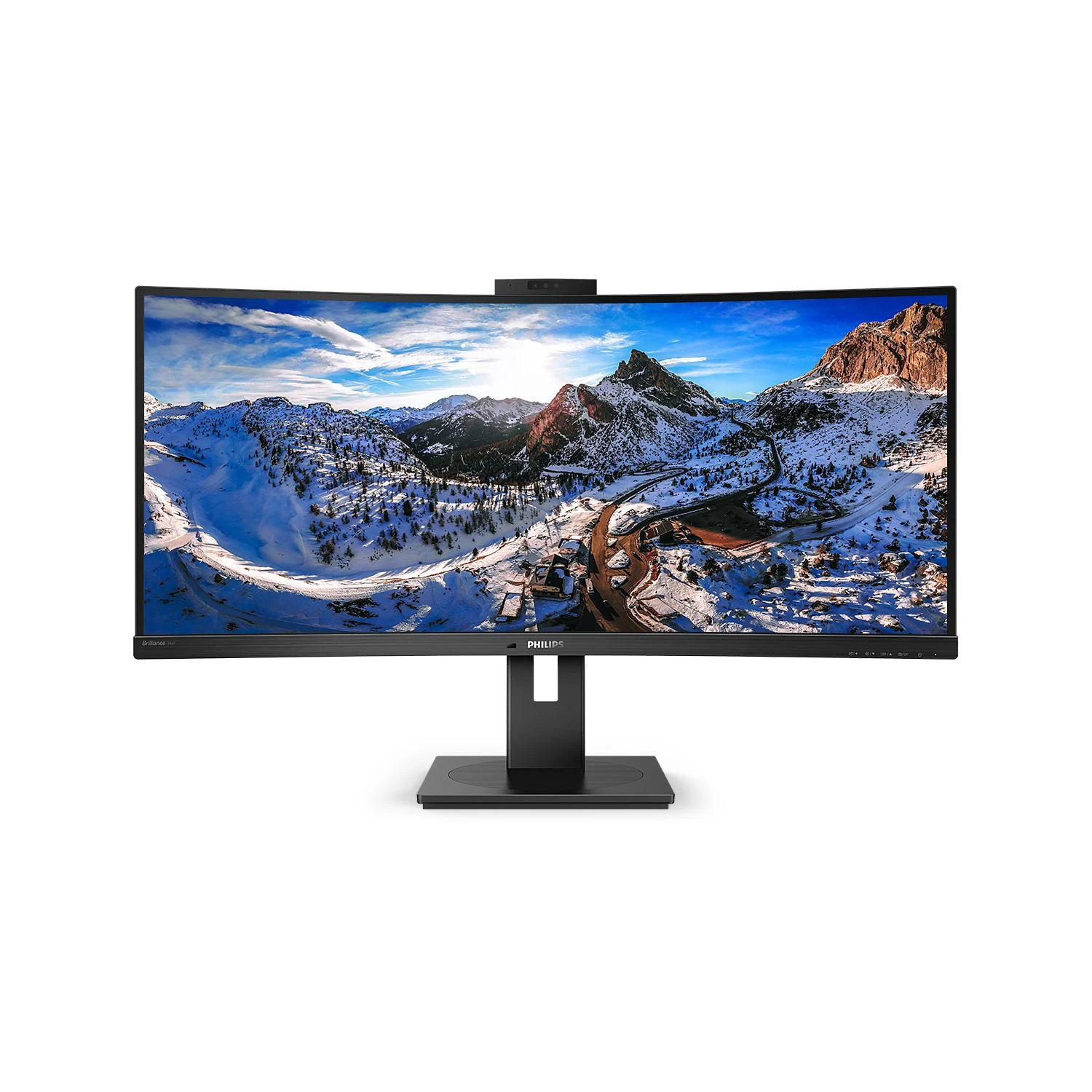 Monitorius Philips Curved UltraWide 346P1CRH/00 34", Juodos spalvos