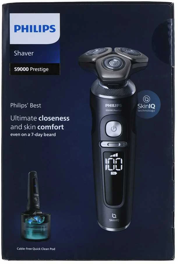 Barzdaskutė Philips Shaver S9000 Prestige SP9840/32 men's shaver Rotation shaver Trimmer Pilkas