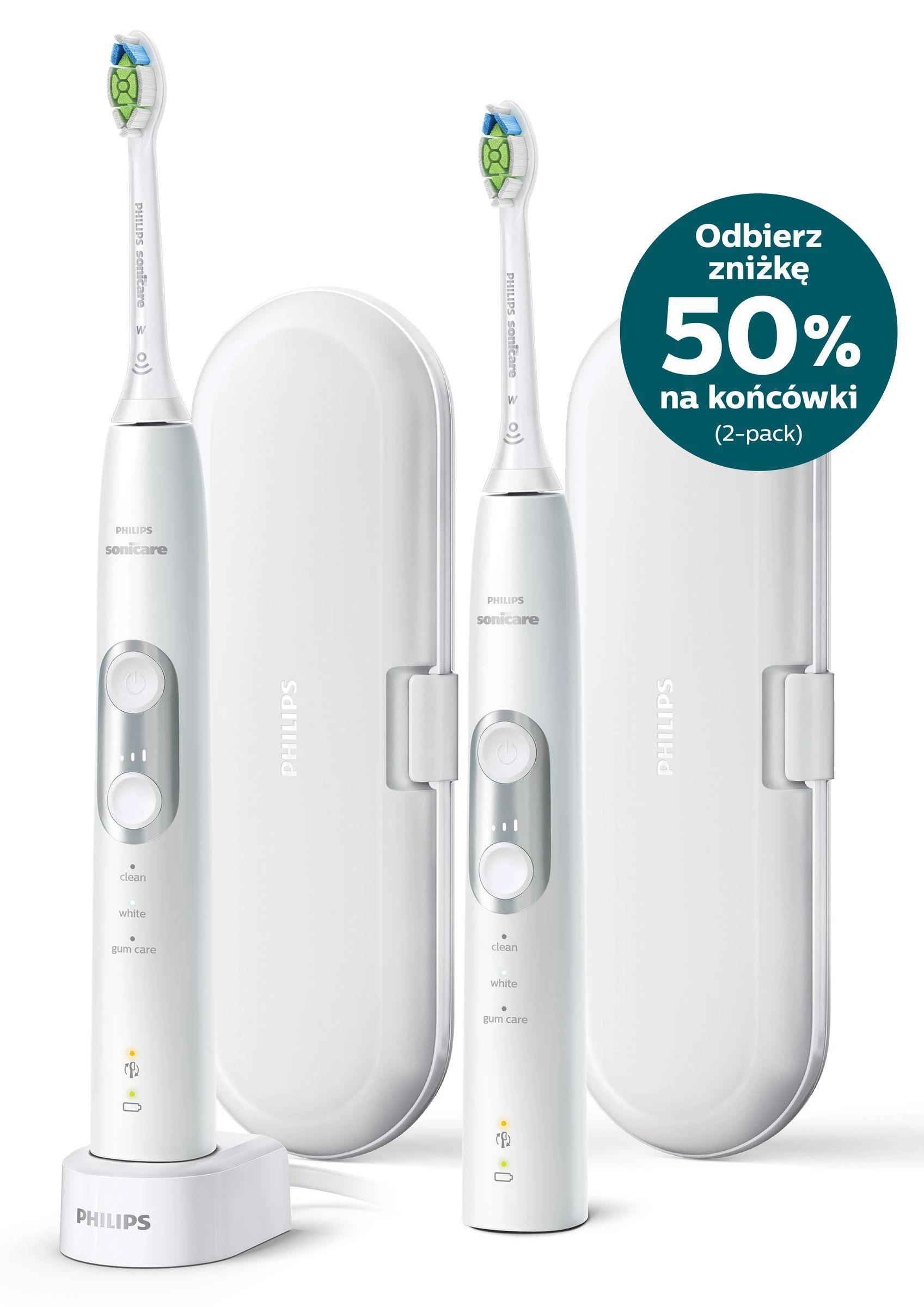 Philips Sonicare ProtectiveClean 6100 Sonic elektrinis dantų šepetėlis HX6877/34