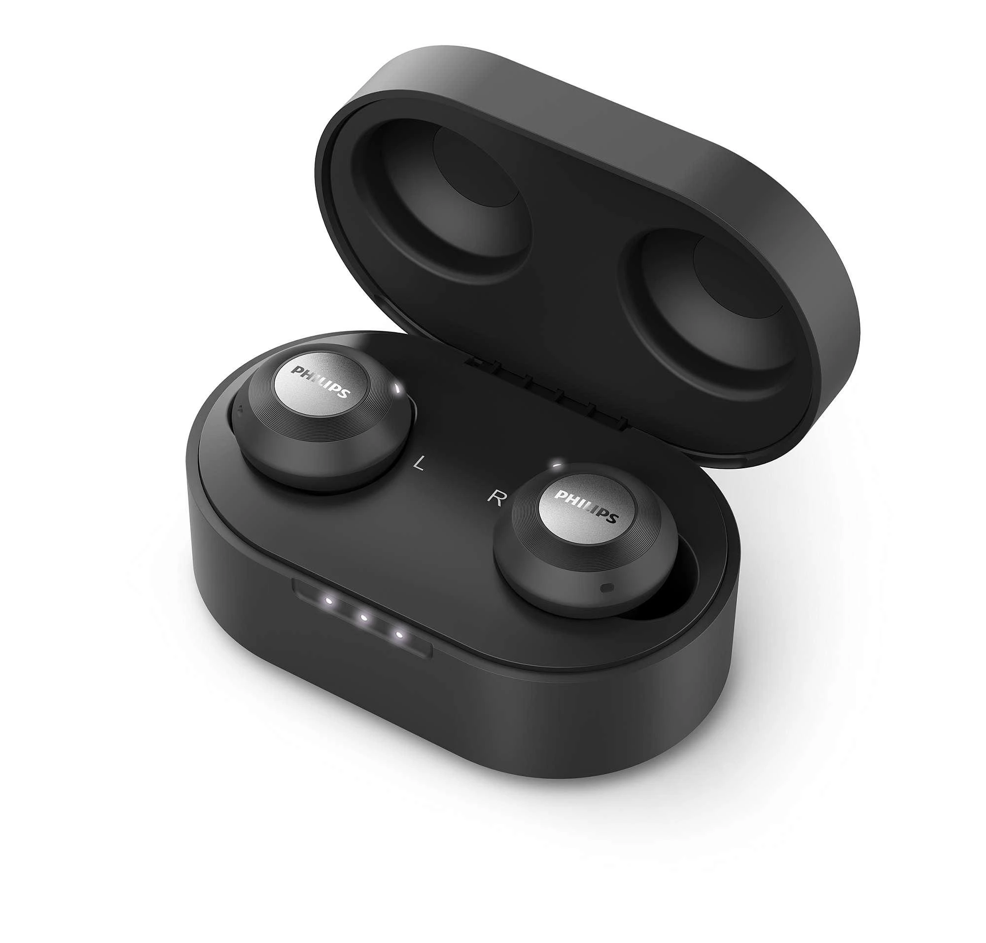 Į ausis dedamos iš tikrųjų belaidės ausinės Philips TAT8505BK/00, Juodos