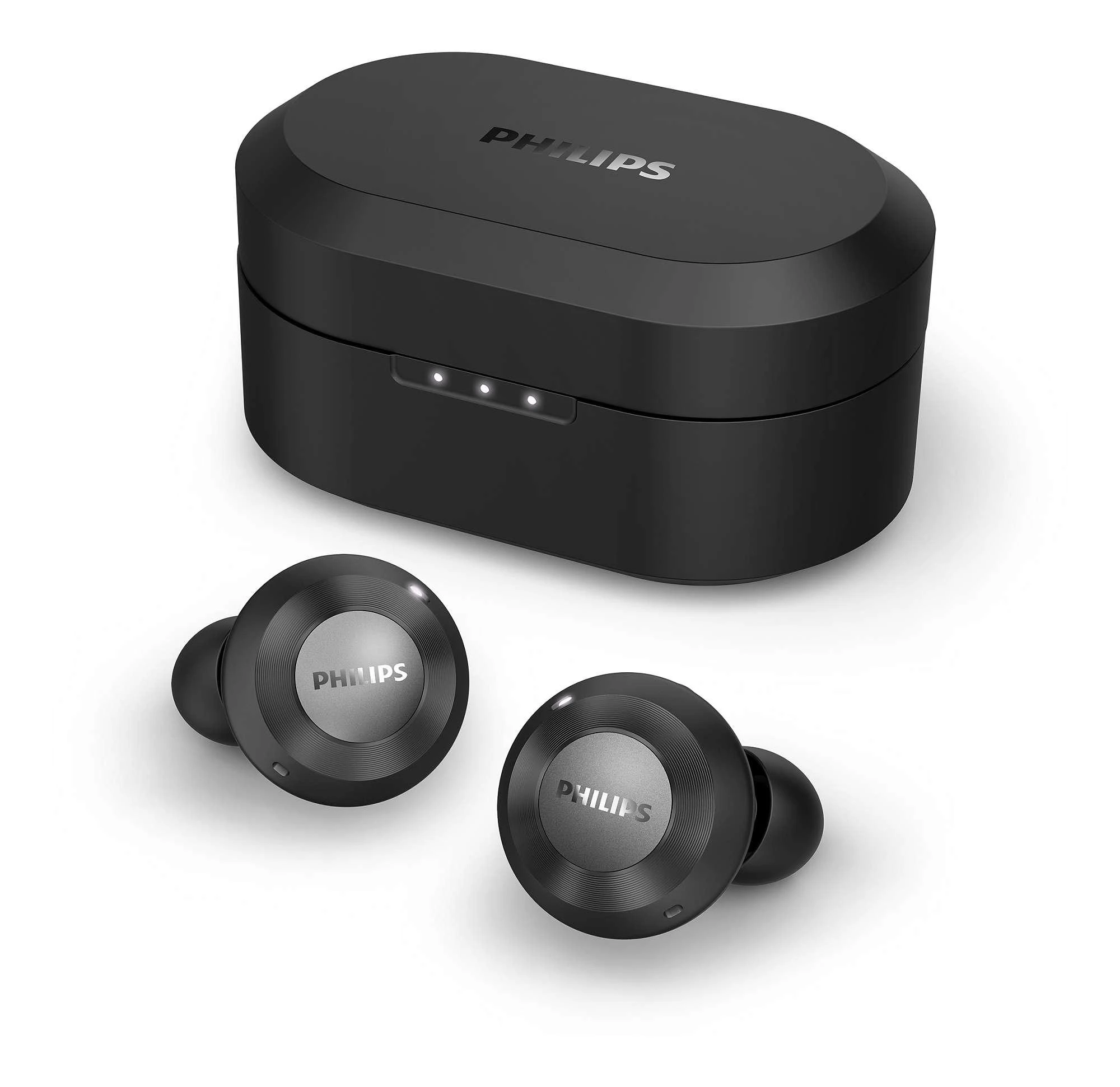 Į ausis dedamos iš tikrųjų belaidės ausinės Philips TAT8505BK/00, Juodos