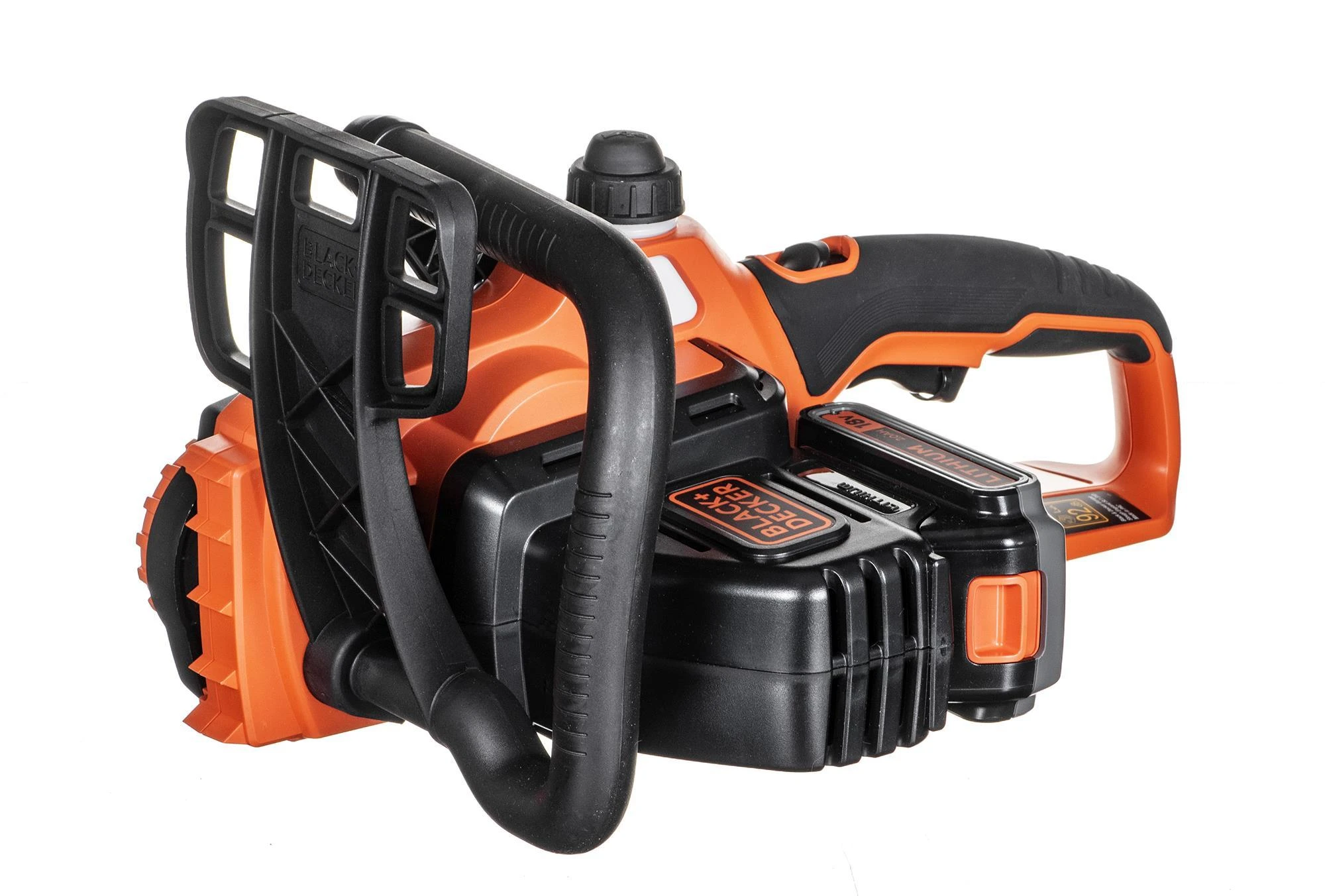Black & Decker 18V 2,0Ah ličio jonų akumuliatorinis grandininis pjūklas 25 cm, GKC1825L20-QW