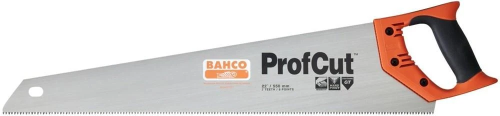 Trijų briaunų dantų pjūklas 475mm 7/8 BAHCO