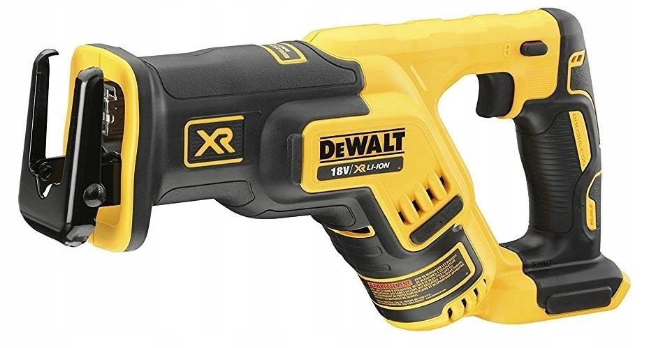 DeWALT DCS367NT tiesinis pjūklas, matomas iš dešinės