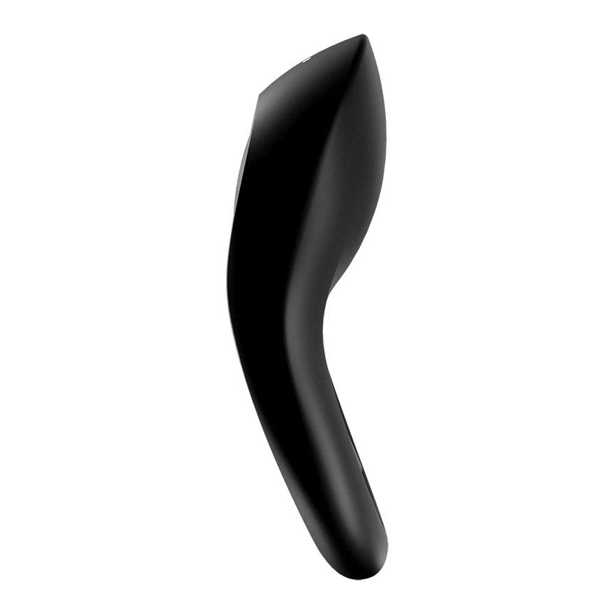 Satisfyer Legendary Duo juodas vibruojantis gaidžio žiedas