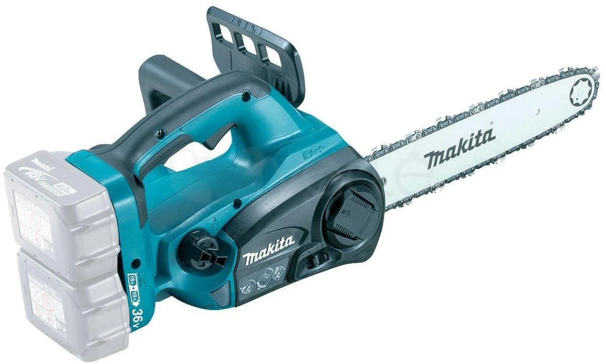 Makita DUC302Z Akumuliatorinis grandininis pjūklas, 2X18V , 300mm, Be akumuliatorių ir kroviklio!