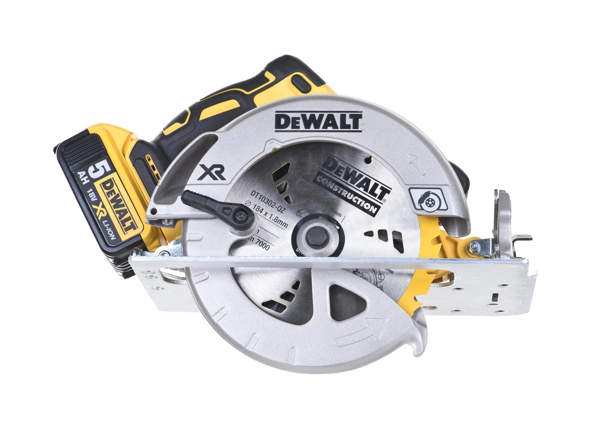 Akumuliatorinis diskinis pjūklas Dewalt DCS570P2 18V 2x5Ah