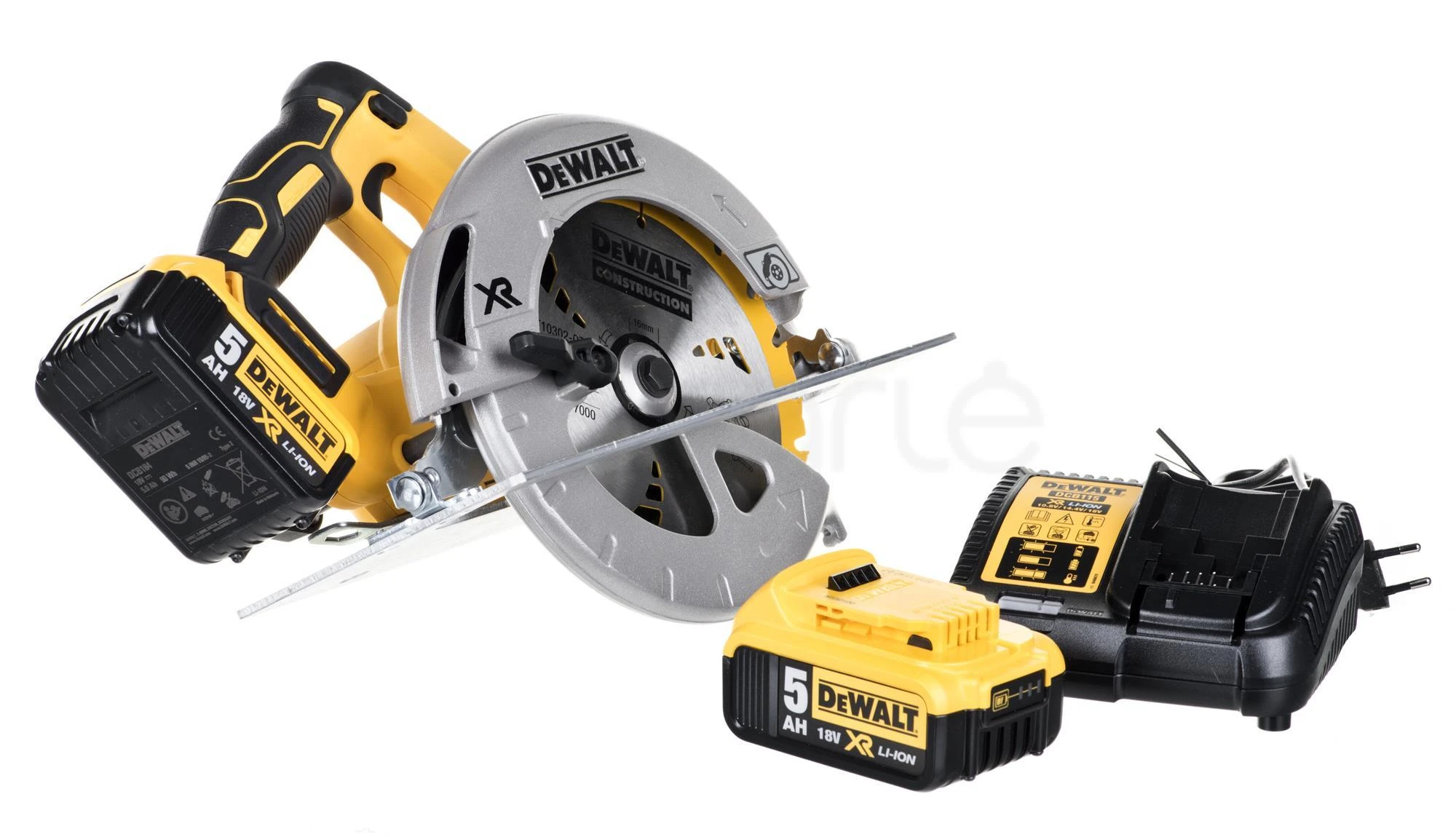 Akumuliatorinis diskinis pjūklas Dewalt DCS570P2 18V 2x5Ah