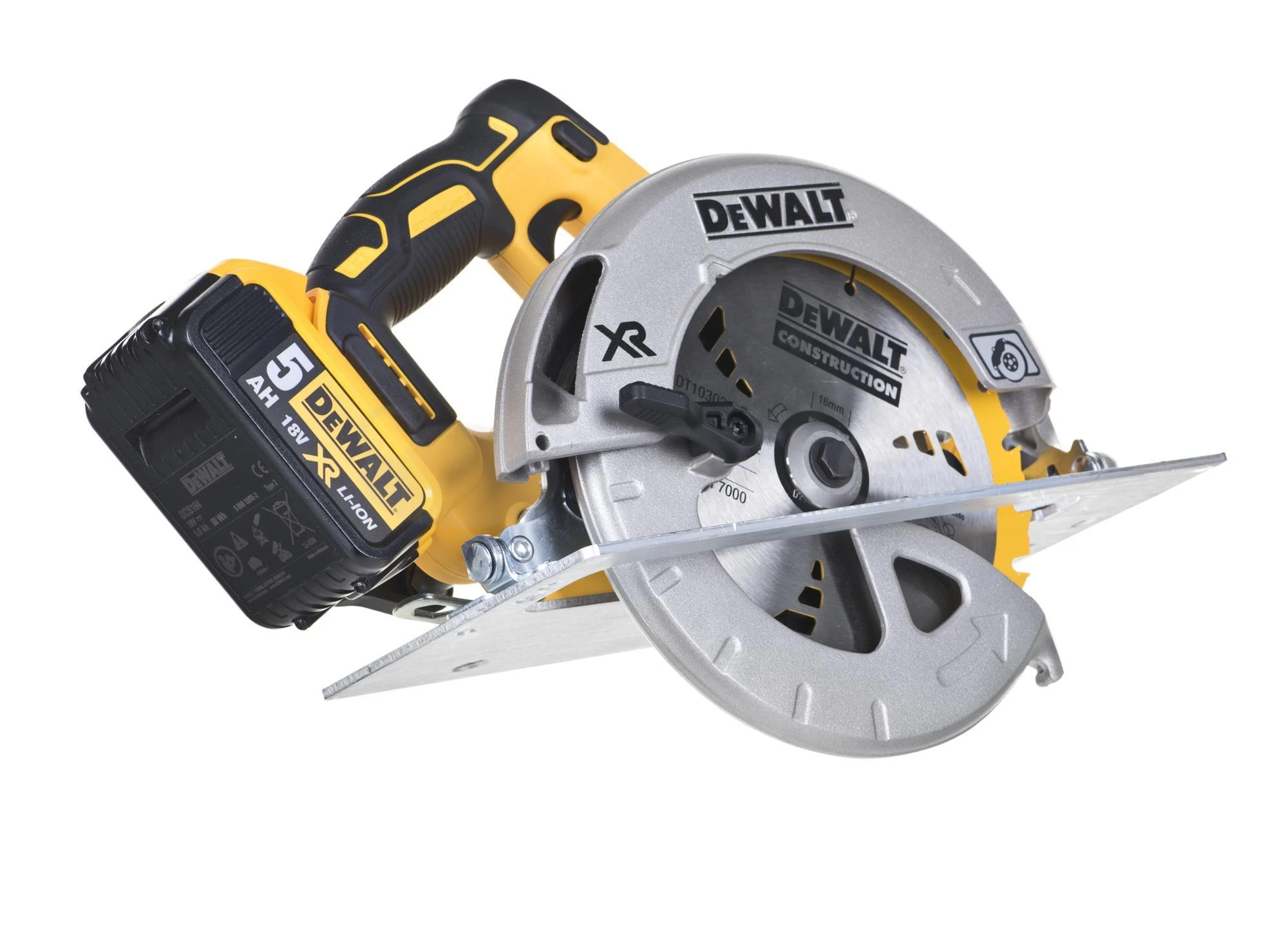 Akumuliatorinis diskinis pjūklas Dewalt DCS570P2 18V 2x5Ah