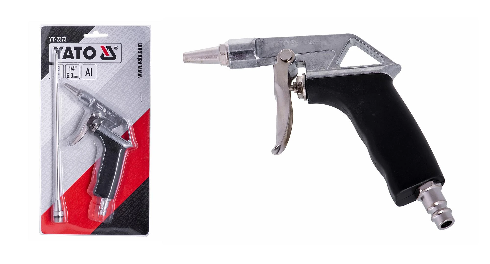 Toya Sa Poland YATO PISTOLET DO PRZEDMUCHIWANIA +2 KOŃCÓWKI 2373
